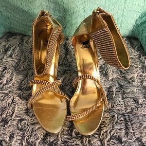 Gold 5 Inch Heel Shiekh